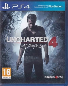 Uncharted 4 A Thiefs End - PS4 (A Grade) (Genbrug)